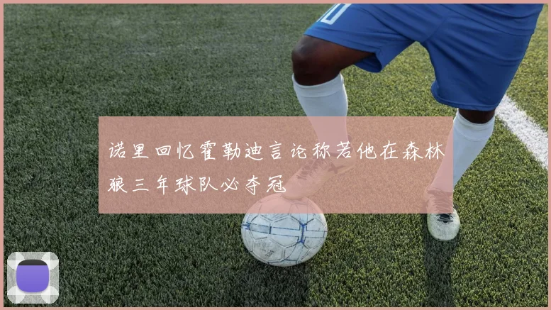诺里回忆霍勒迪言论称若他在森林狼三年球队必夺冠